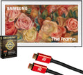 Samsung (Refurbished QN65LS03DAFXZA 65 inch The Frame QLED 4K Smart TV 2024 Bundle with Deco Gear 4K HDMI 2.0 Cable x2 & CPS Exclusive 26 Month Protection Pack Bundle (BEACH-CPS-262000) (Renewed)