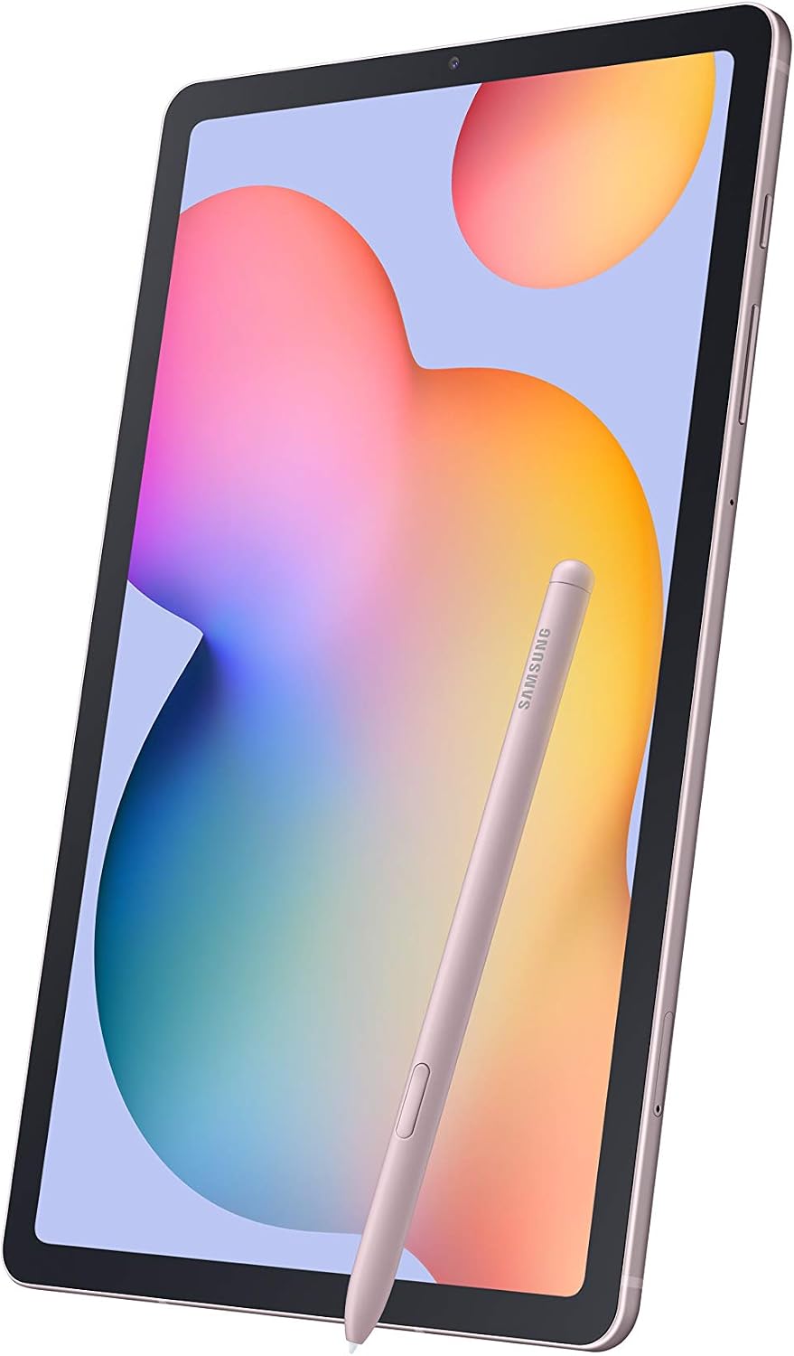 SAMSUNG Galaxy Tab S6 Lite 10.4' 64GB Android Tablet w/Long Lasting Battery, S Pen Included, Slim Metal Design, AKG Dual Speakers, US Version, Chiffon Rose (Renewed)