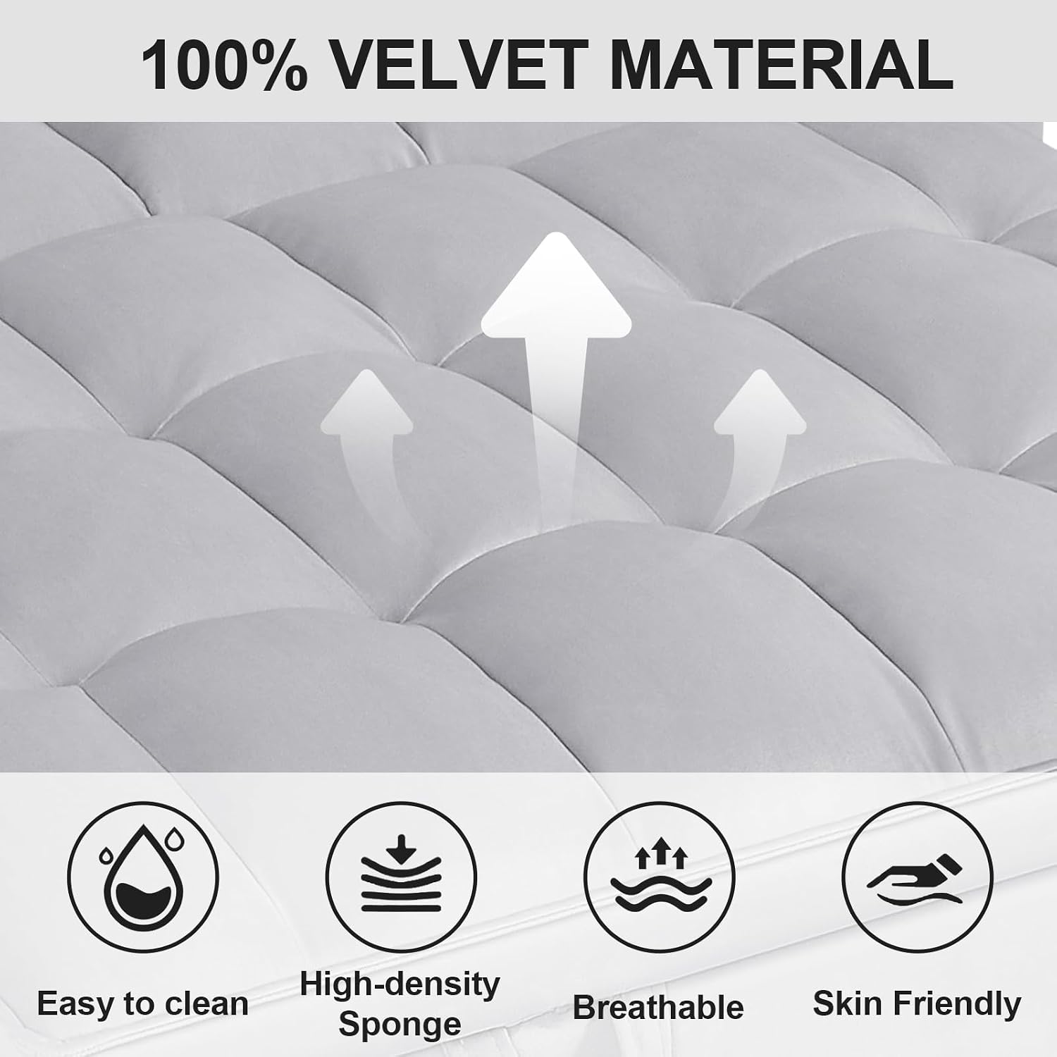 3 in 1 Convertible Sleeper Sofa Bed, 53' Pull Out Sofa Bed with 3-Level Adjustable Backrest, Velvet Fabric Loveseat Sleeper Couch for Living Room & Bedroom & Apartment & Dorm, Light Gray