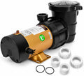 XtremepowerUS 2-Speed Variable Pool Pump 1.5 HP Swimming Pool Pump High-Flow Above-Ground Pump Large Strainer w/ 1.5' Slip On Fitting Set