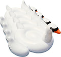 SWIMLINE Original 90621 Giant Inflatable Swan Pool Float Floatie Ride-On Lounge W/Stable Legs Wings Large Rideable Blow Up Summer Beach Swimming Party Lounge Big Raft Tube Decoration Toys Kids Adults