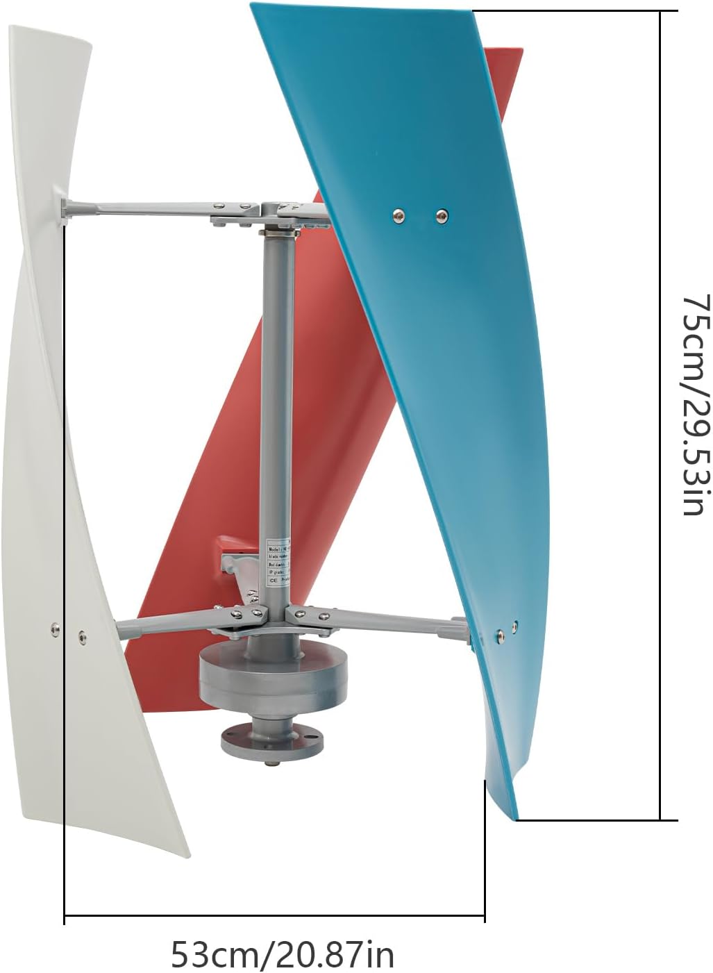 400W DC 24V Helix Maglev Axis Vertical Wind Power Turbine Generator, 3 Blade Spiral Wind Generator Kit with Charge Controller for Marine Home Industrial Energy