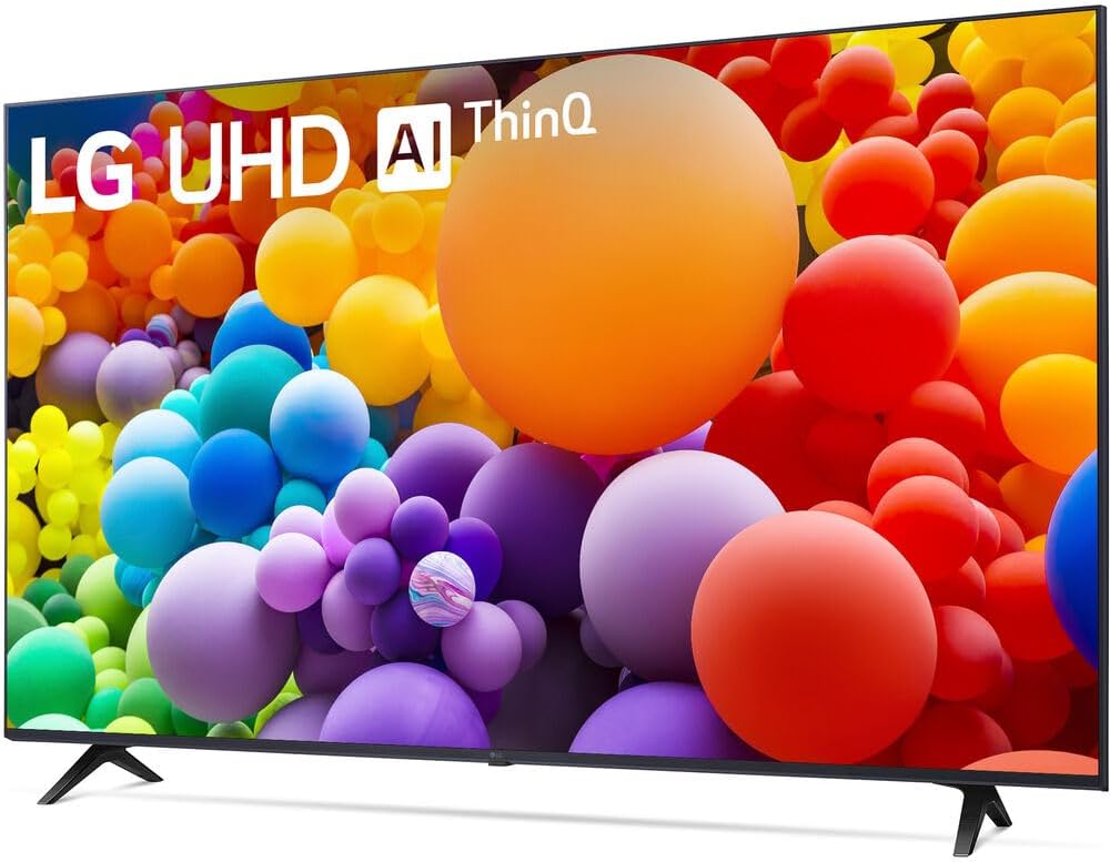 LG 50UT7570PUB 50-Inch UT75 Series LED Smart TV 4K (2024) Bundle with Deco Mount 37'-100' TV Wall Mount + Tech Smart USA Premiere Movies Streaming +6-Outlet Surge Adapter & More