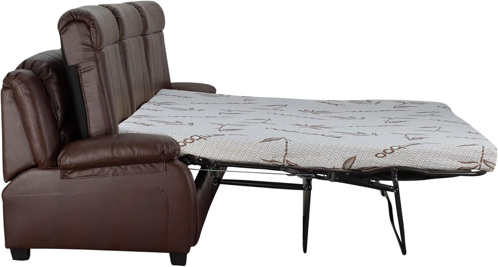 RecPro Charles 80' RV Sleeper Sofa w/Hide A Bed | RV Furniture | RV Sofa (Mahogany)