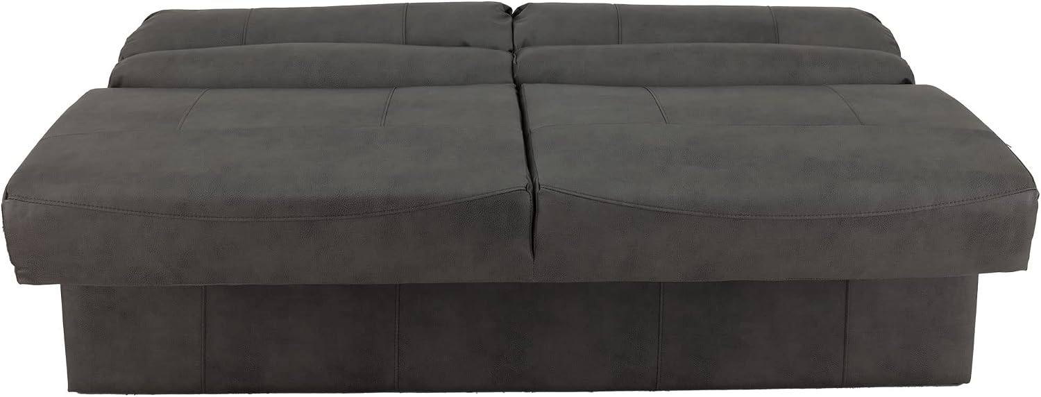 RecPro Charles RV Jackknife Sofa | Love Seat | Sleeper Sofa | Length Options 62', 68', 72' (68 Inch, Gunmetal)