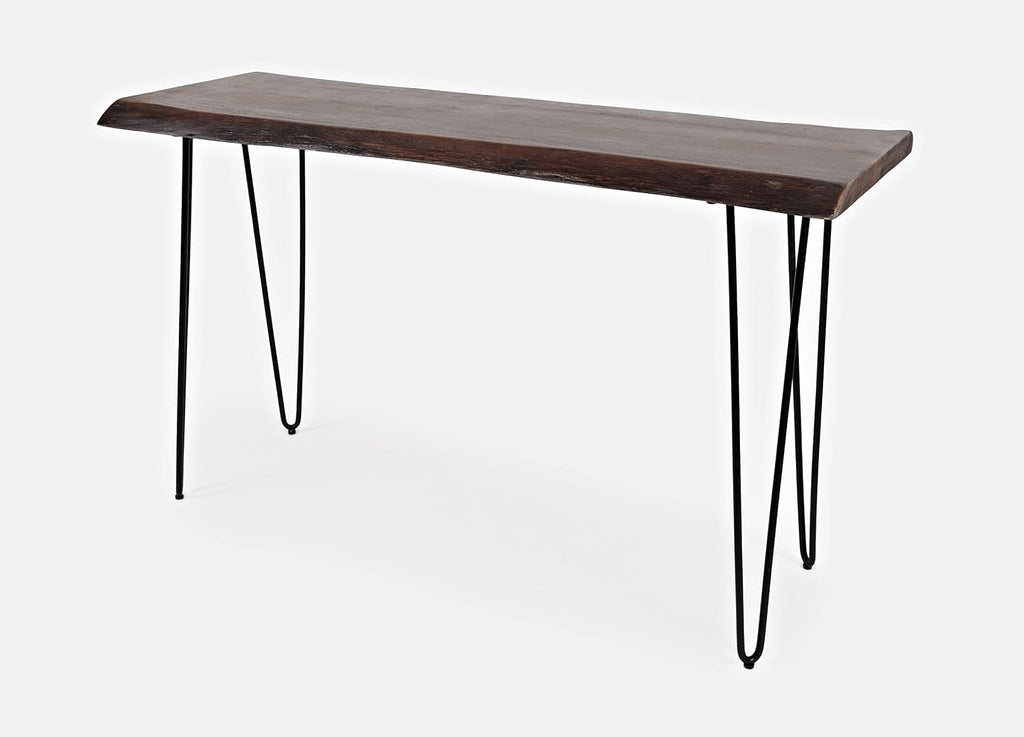 Jofran Nature's Edge Solid Acacia Sofa Console Table, Slate