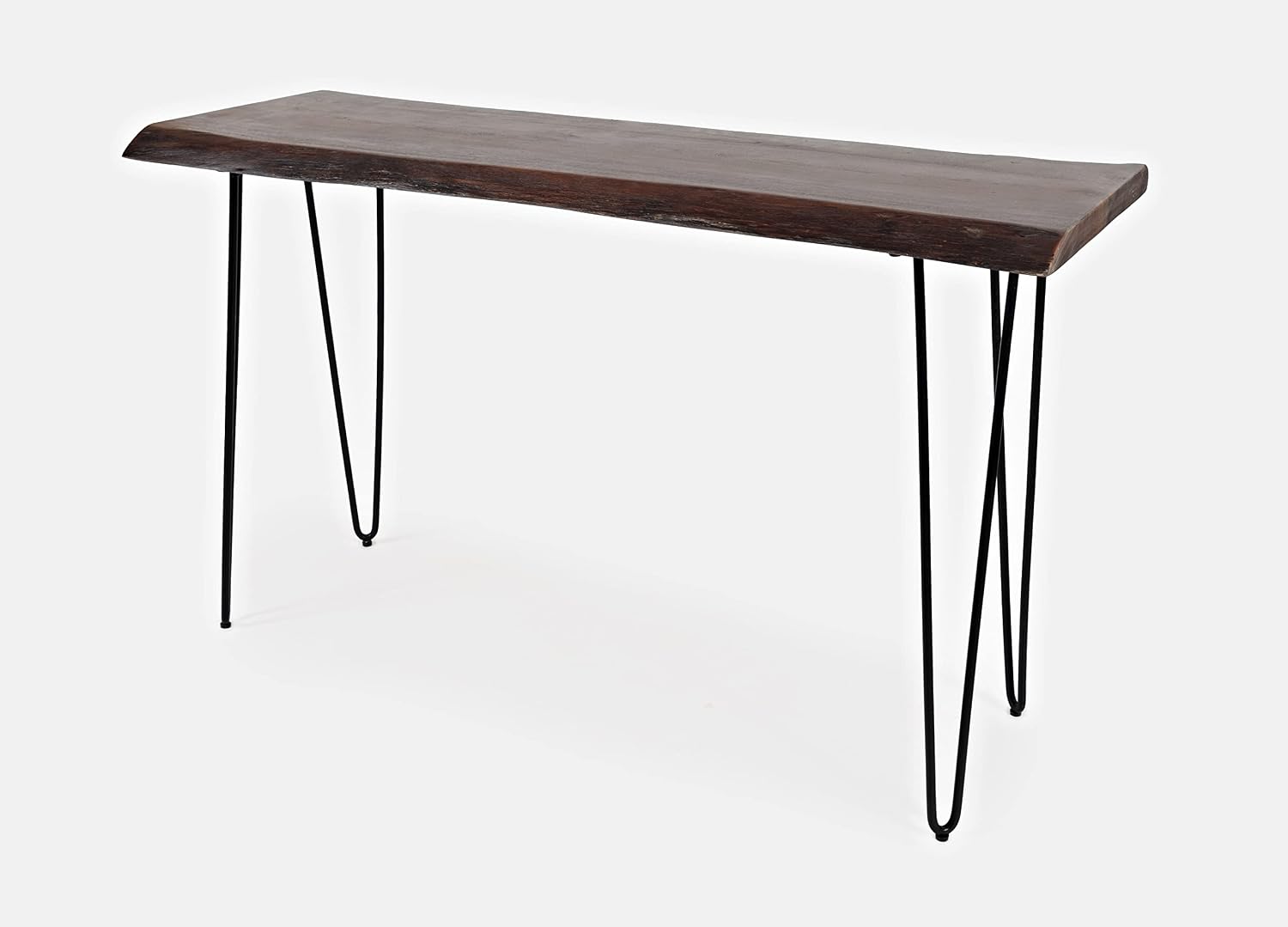 Jofran Nature's Edge Solid Acacia Sofa Console Table, Slate