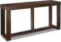 Signature Design by Ashley Watson Mid-Century Rectangular Sofa Table, Dark Brown