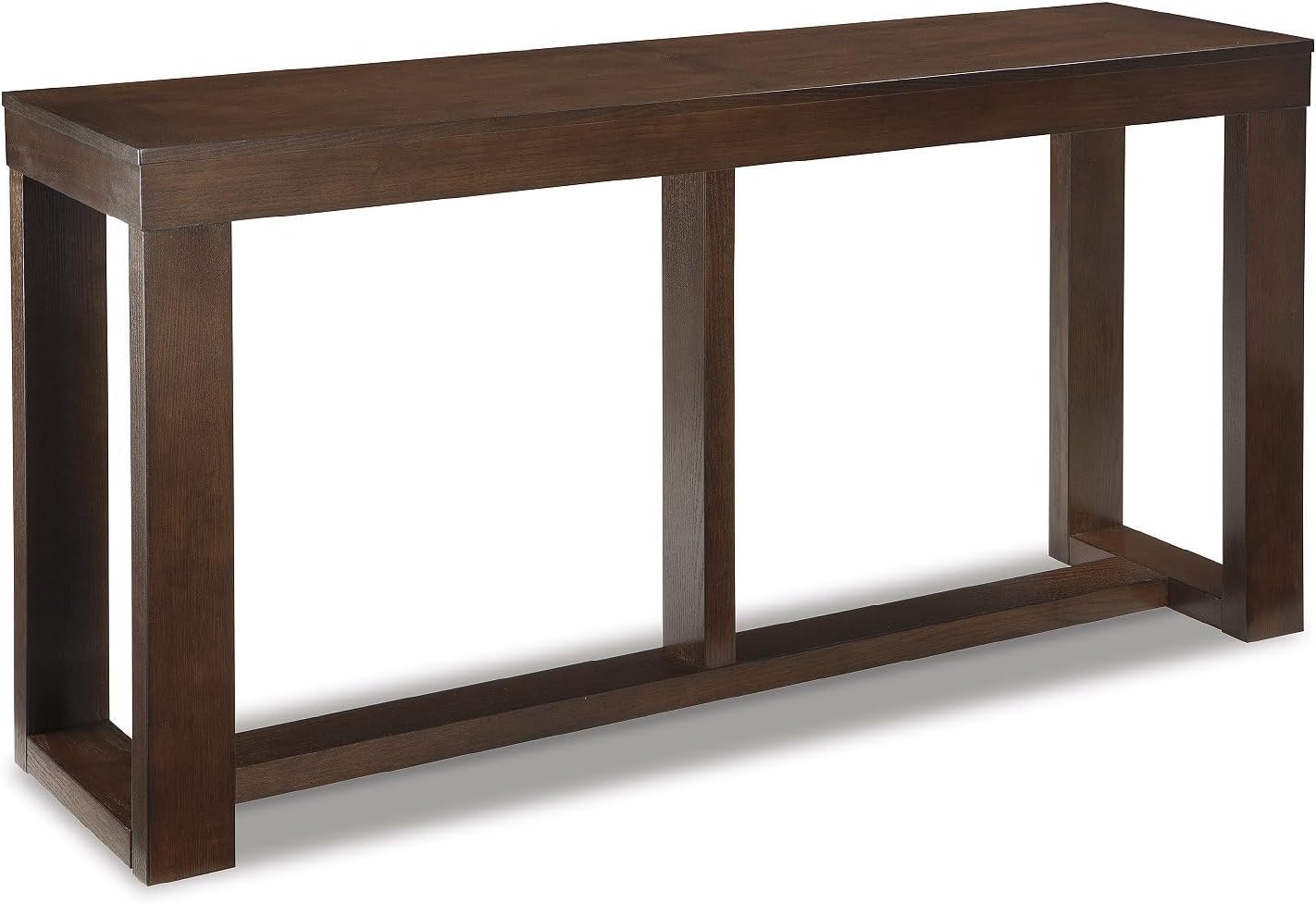 Signature Design by Ashley Watson Mid-Century Rectangular Sofa Table, Dark Brown