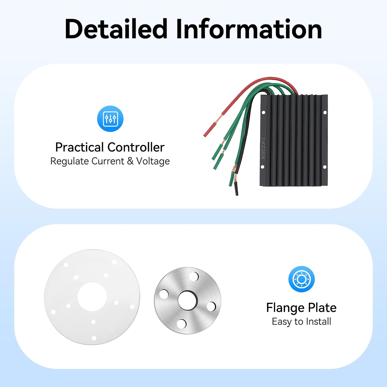 Wind 600W Turbine Generator, 24V 5 Blades Lantern Motor Vertical Axis Windmill Kit with Controller, Low Wind Speed Starting Wind Power Generator for Home, Camping (24V,600W)