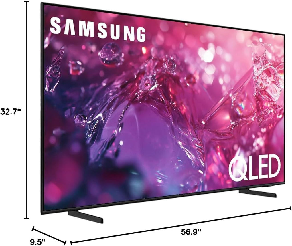 SAMSUNG 55-Inch Class Q60DB QLED 4K (2024) Dual LED Smart Tizen TV AirSlim, Motion Xcelerator, Gaming Hub, Film Mode, Alexa Built-in QN55Q60DBFXZA (Renewed)