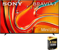 Sony BRAVIA 7 K55XR70 55 Inch 4K HDR Smart QLED Mini-LED TV (2024) Bundle with 4 Year CPS Enhanced Protection Pack