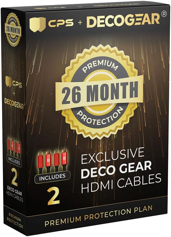 Samsung QN55LS03DA 55' The Frame QLED 4K Smart TV (2024) Bundle with Movies Streaming + Deco Gear 2X 4K HDMI 2.0 Cable w/Copper Conductors & CPS Exclusive 12 Month Protection Pack (BEACH-CPS-261500)