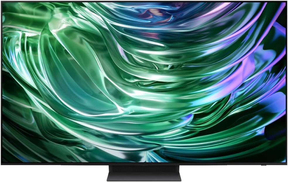 Samsung QN65S90DAFXZA 65 Inch OLED 4K Smart TV 2024 Bundle with Tech Smart USA Premiere Movies Streaming 2020 Digital Download Card for PC and 1 YR CPS Enhanced Protection Pack
