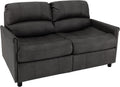 RecPro Charles Collection 60' RV Hide A Bed Loveseat | Sleeper Sofa With Memory Foam Mattress | Pull Out Couch | Living Room (Slideout) Furniture | Gunmetal