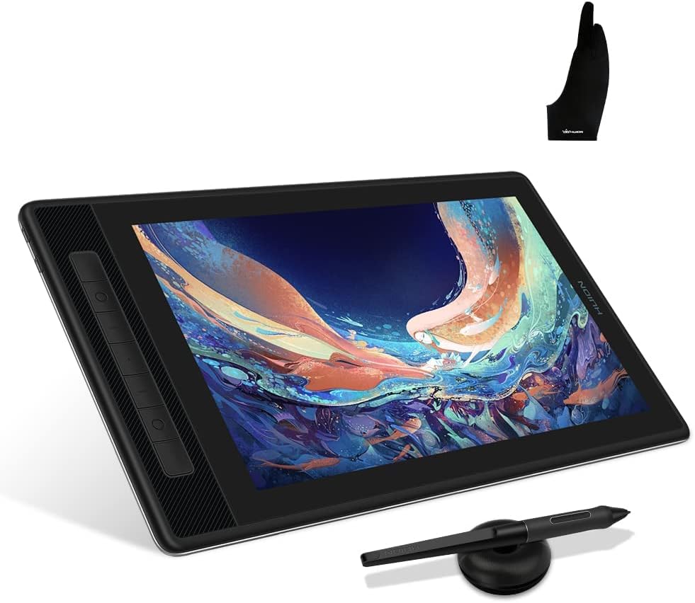 HUION Kamvas Pro 13 2.5K QHD Graphics Drawing Tablet with Screen and Artist Glove