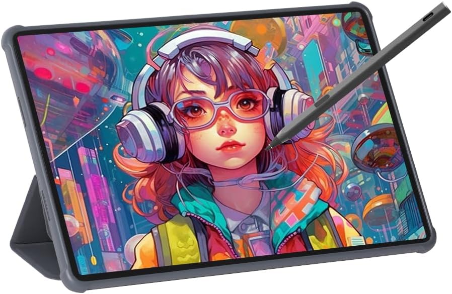 Viewedge Standalone Drawing Tablet No Computer Needed, Portable 11 Inch 90Hz Refresh Rate Anti-Glare Screen, Tilt-Alignment Pen Android 14 6GB RAM 128GB ROM 1TB Expand, 8000mAh Battery