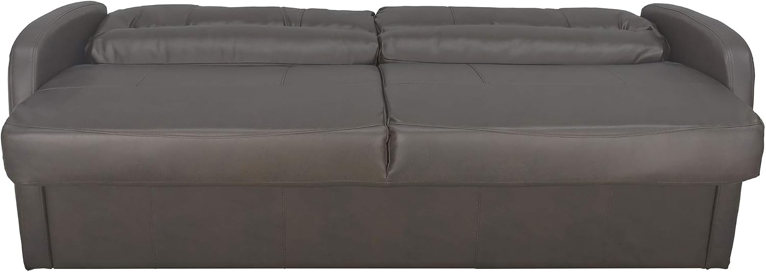 RecPro Charles Collection | 70' RV Jack Knife Sofa w/Arms | RV Sleeper Sofa | RV Couch | RV Living Room (Slideout) Chestnut