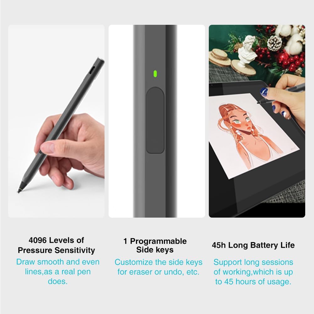 Viewedge Standalone Drawing Tablet No Computer Needed, Portable 11 Inch 90Hz Refresh Rate Anti-Glare Screen, Tilt-Alignment Pen Android 14 6GB RAM 128GB ROM 1TB Expand, 8000mAh Battery