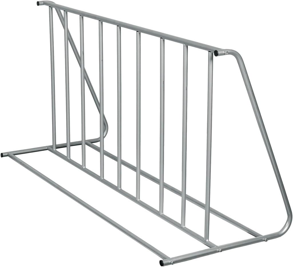 MyGift Large Metal Double-Sided Grid Bike Rack Stand, Freestanding Bicycle Storage Holder for Garage or Outdoor Parking with 6-Bicycle Capacity