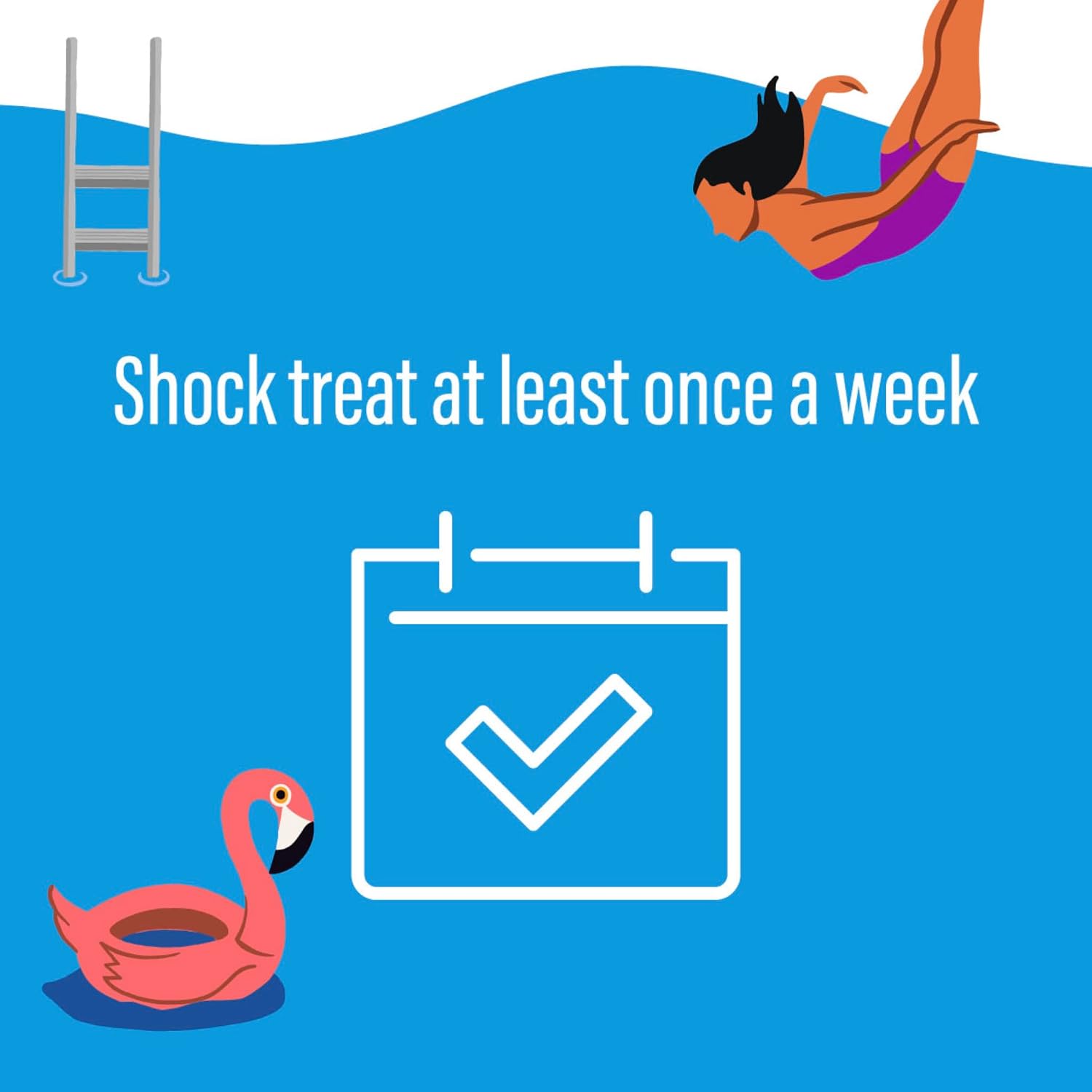 Poolife Clean Shock - Shock Pool Treatment - Fast Dissolving Pool Chlorine Granules, Kills Bacteria & Algae, Water Balance Friendly, UV Degradation Resistant Formula - 1 Lb (12 Bags)