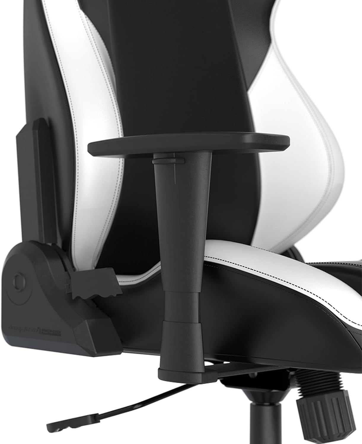 DXRacer Drifting L Ergonomic Video Gaming Chair with Lumbar Support and Headrest, Office Reclining Computer Chair for Adults, Racing Style Height Adjustable (EPU Leatherette, Black White)