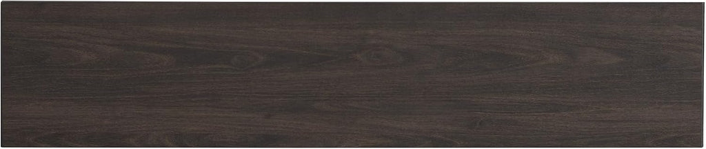 Henn&Hart 56' Fluted Rectangular Console Table Ribbed Entryway Table, Sofa Table for Entryway, Living Room, Couch, Hallway, or Office, Rich Brown