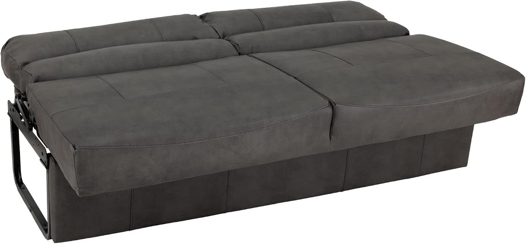 RecPro Charles RV Jackknife Sofa | Love Seat | Sleeper Sofa | Length Options 62', 68', 72' (68 Inch, Gunmetal)