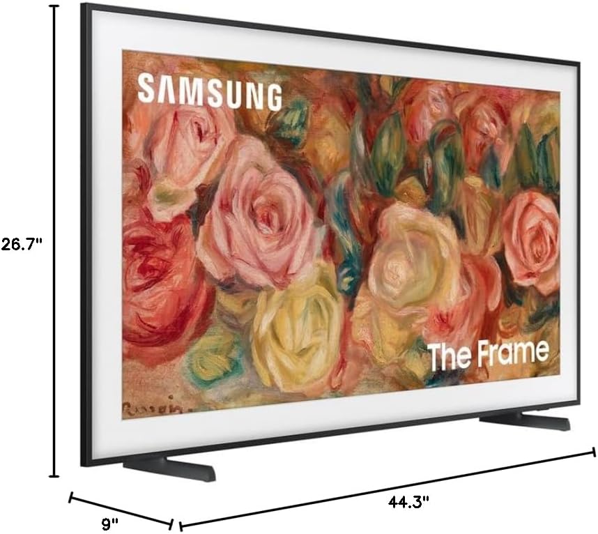 Samsung QN50LS03DA 50 inch The Frame QLED 4K Smart TV (2024) with Premiere Movie Streaming Package + Deco Gear 4K HDMI 2.0 Cable x2 + Wall Mount & CPS Exclusive 26 Month Protection (BEACH-CPS-261500)