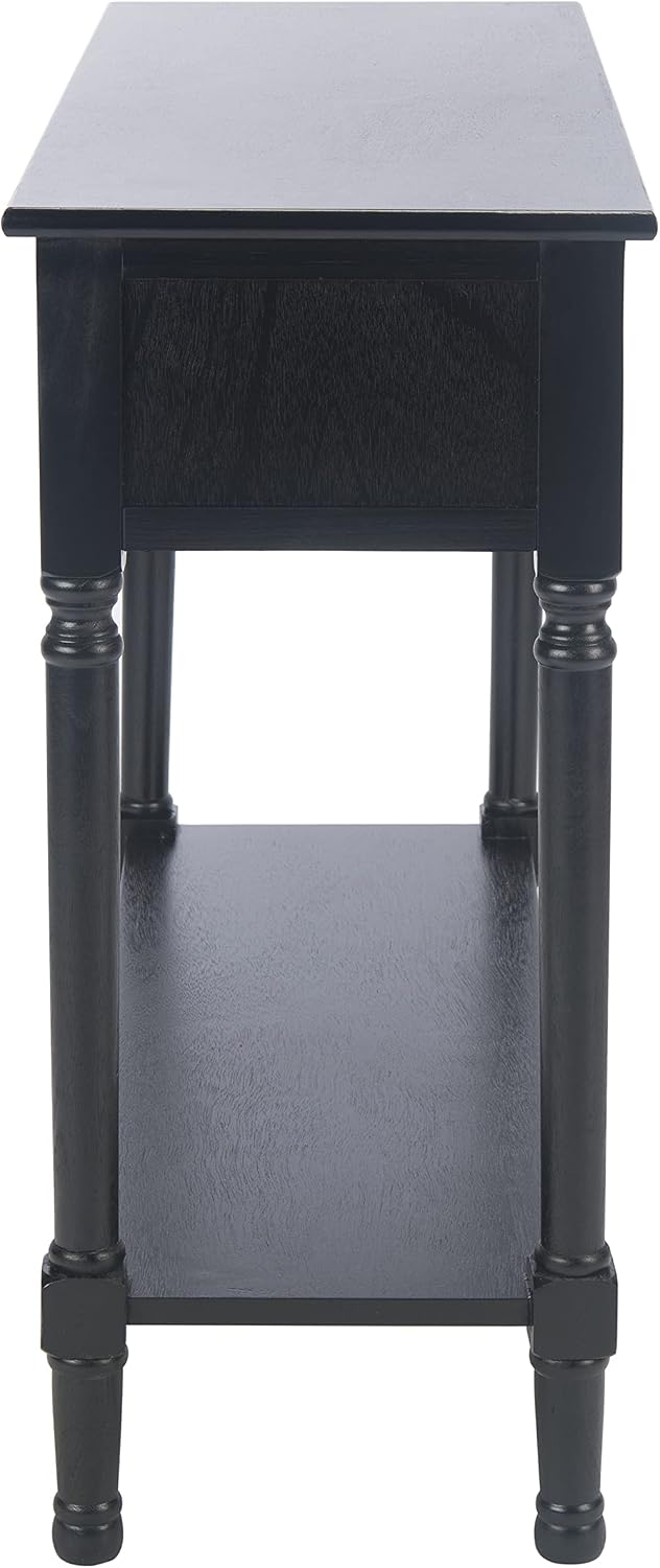Safavieh Home Collection Allura Black 2-Drawer Bottom Shelf Console Table
