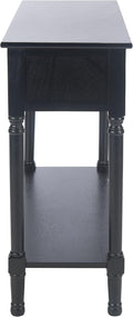 Safavieh Home Collection Allura Black 2-Drawer Bottom Shelf Console Table