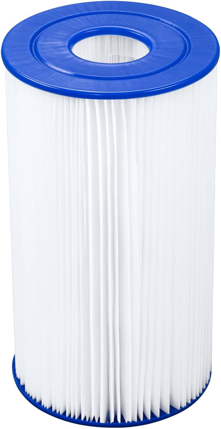 Bestway 2,500 GPH Filter Pump for Above Ground Swimming Pool with Type IV-B Cartridge, Adapter Accessories and Timer