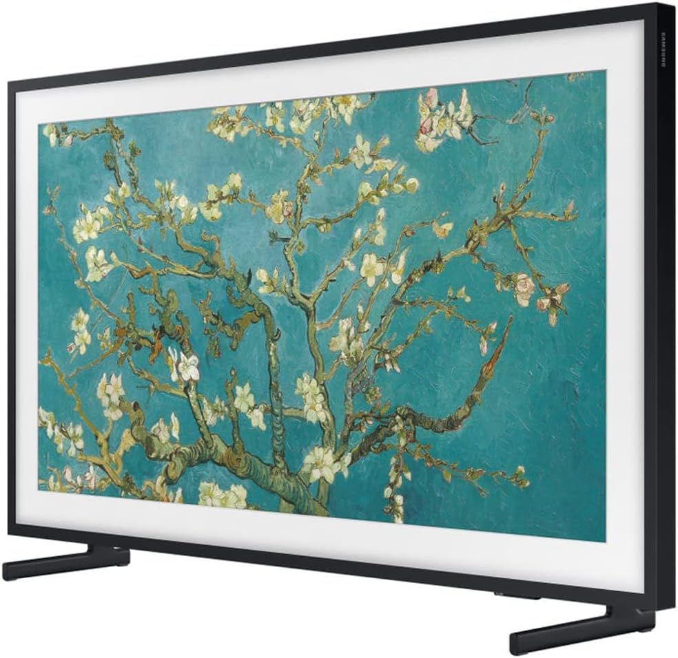 Samsung QN32LS03CB 32 inch The Frame QLED HDR 4K Smart TV (2023) Bundle with Deco Gear 4K HDMI 2.0 Cable w/Pure Copper Conductors x2 & CPS Exclusive 26 Months Protection Pack (BEACH-CPS-26M1000)