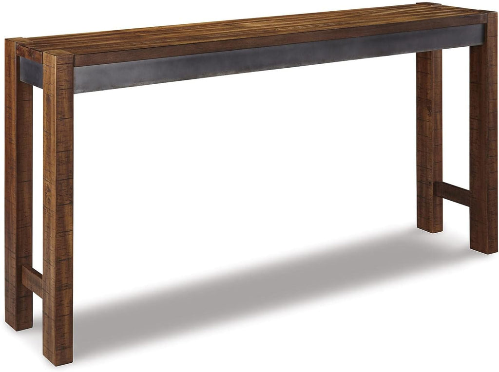 Signature Design by Ashley Furniture Torjin Long Counter Height Table, Seats up to 3, Wood, 72.13' W x 16' D x 36' H, 2-tone Brown