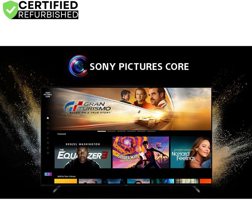 Sony K65XR80 BRAVIA 8 65 inch 4K HDR Smart OLED TV 2024 (Renewed) Bundle with 2 YR CPS Enhanced Protection Pack