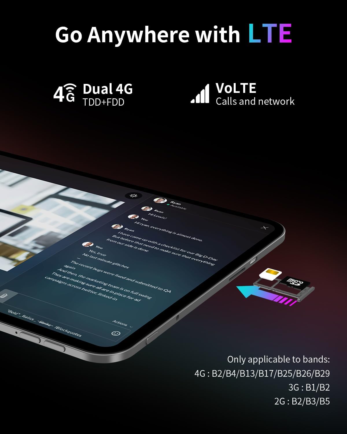 TECLAST Android 16 T65 13.4 inch Large Tablet, 20GB+128GB,120Hz 1920x1200 IPS Display,2.2Ghz Octa-Core Processor,10H 8000mAh Battery, 2.4GHz+5GHz WiFi,4G LTE,GPS, 3.5mm Headphone Jack for Music Lovers