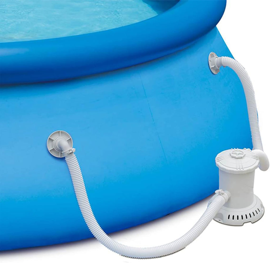 Summer Waves 15ft x 36in Quick Set Inflatable Outdoor Above Ground Round Swimming Pool with Filter Pump, (Air Pump not Included)