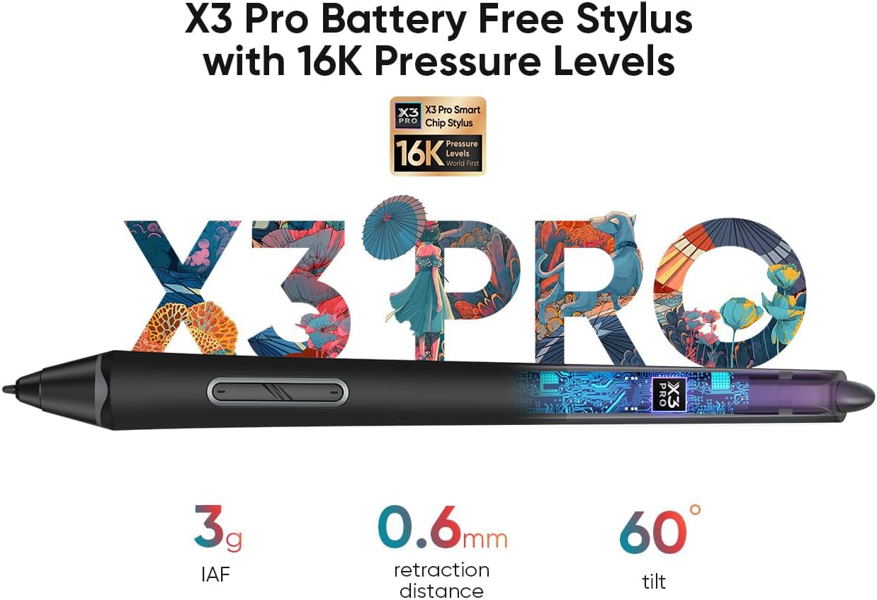 XPPen Wireless Drawing Tablet Deco Pro LW 2nd, 11 Inch Bluetooth Computer Graphics Tablet with X3 Pro Stylus & Mini Key-dial, Digital Drawing Pad for Animation, Digital Art, Video Editing