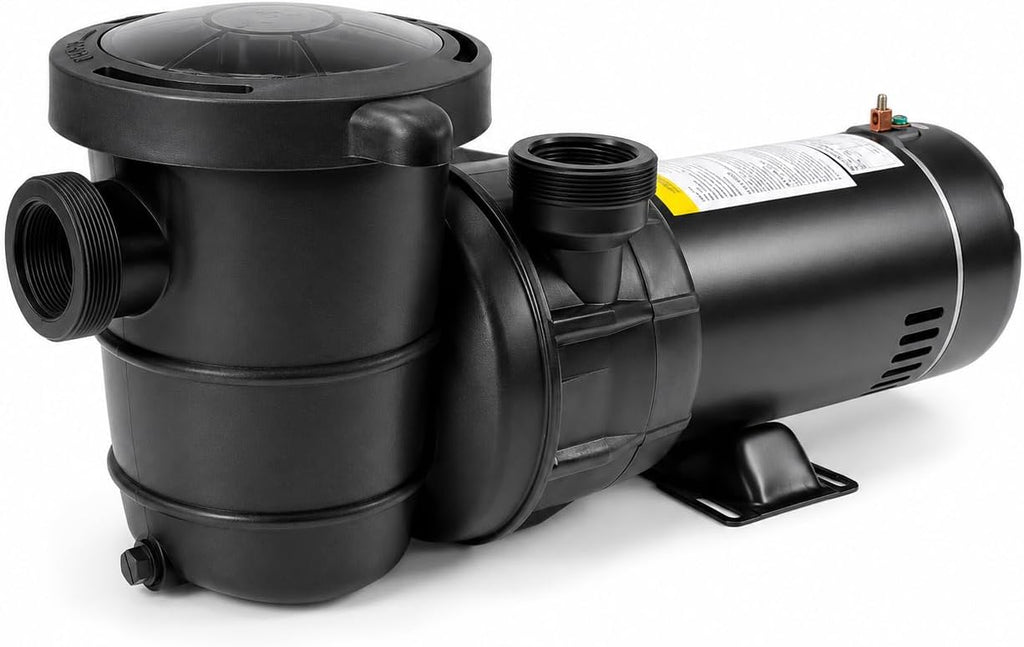 XtremepowerUS 1.5HP High Flow Pool Pump Self Prime for Above Ground Swimming Pool Spa Pump Flow 5400GPH 1.5' Large Strainer Basket Filter