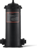 VEVOR 2026 Pro Pool Cartridge Filter Tank & Element for Above Ground & Inground Pools, Large 50Sq. Ft Cleaner System Compatible W/Pumps 1/3 to 1 HP| Up to 2483 GPH |for Pools Up to 19866 Gallons