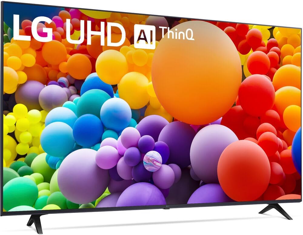 LG 50UT7570PUB 50-Inch UT75 Series LED Smart TV 4K (2024) Bundle with Deco Mount 37'-100' TV Wall Mount + Tech Smart USA Premiere Movies Streaming +6-Outlet Surge Adapter & More