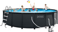 INTEX 26333EP 20ft X 48in Ultra XTR Frame Deluxe Above Ground Swimming Pool Set with 2100 GPH Sand Filter Pump, Removable Ladder, Ground Cloth, Pool Cover, SuperTough, Puncture and Rust Resistant