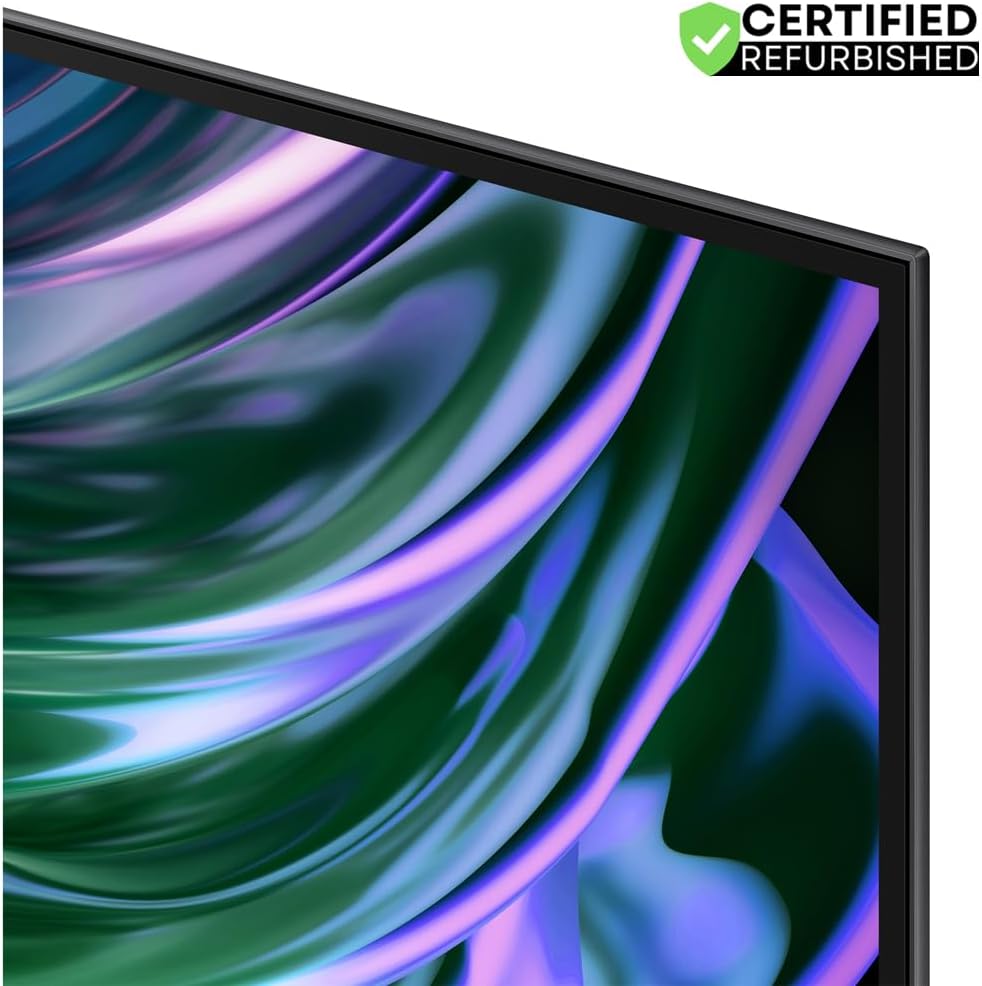 Samsung (Refurbished QN65S90DA 65 Inch OLED 4K Smart TV (2024) Bundle with 2 Year Enhanced Protection Pack (Renewed)