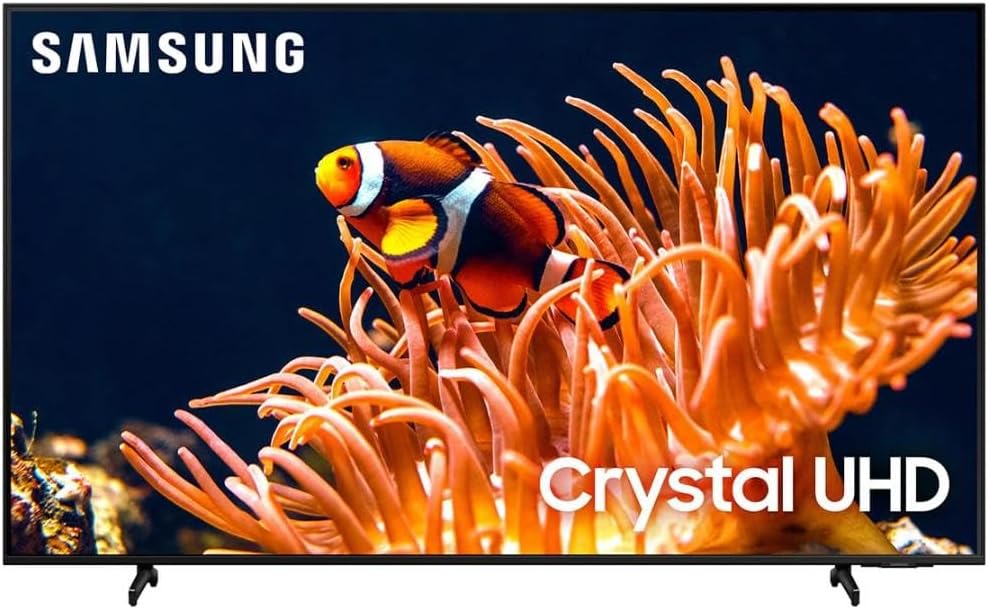 Samsung 85-Inch Class 4K Crystal UHD DU8000 Series HDR Smart TV w/Object Tracking Sound Lite, Motion Xcelerator 120Hz, Ultra Slim Design, Gaming Hub, Alexa Built-in (UN85DU8000, 2024 Model)