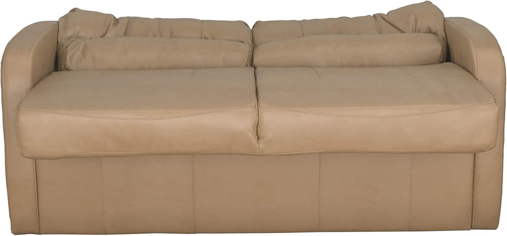 RecPro Charles Collection | 70' RV Jack Knife Sofa w/Arms | RV Sleeper Sofa | RV Couch | RV Living Room (Slideout) Furniture | Camper Furniture | Toffee