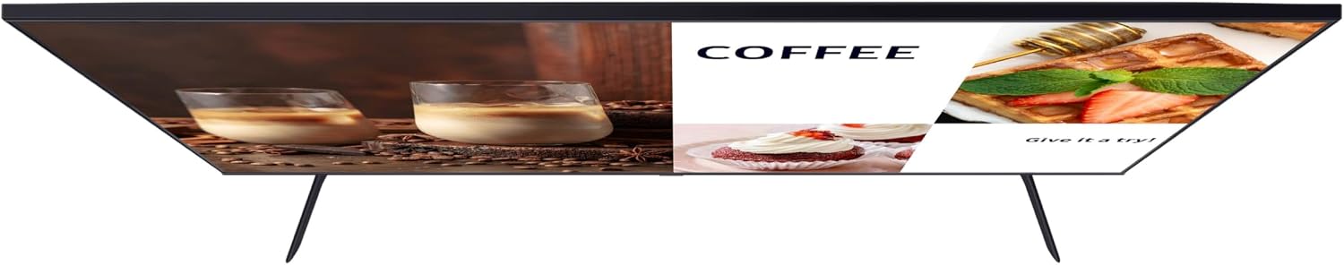 SAMSUNG 85-Inch Class Crystal UHD 4K BEC-H Series HDR Pro TV w/ 3D Surround Sound, PurColor, Contrast Enhancer, Use for Digital Signage Displays, Commercial TV, Alexa Built-In (LH85BECHLG, 2023 Model)