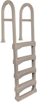 Snap-Lock Deck Ladder for Above-Ground Swimming Pools in Taupe – 60-in Max Height