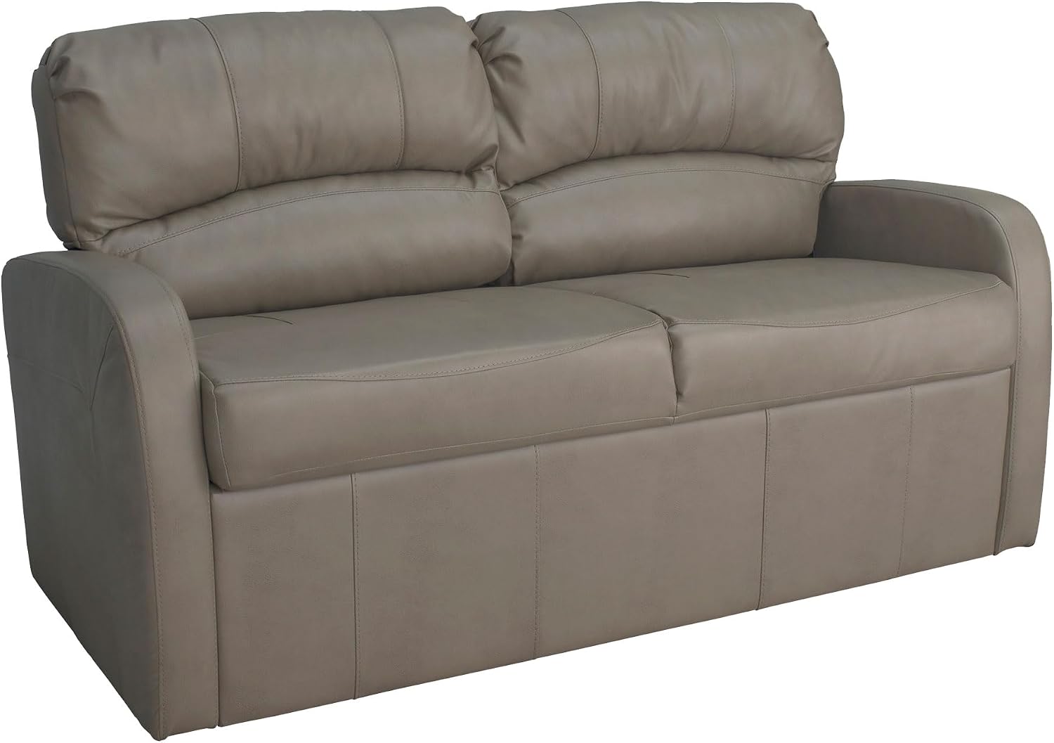 RecPro Charles Collection | 70' RV Jack Knife Sofa w/Arms | RV Sleeper Sofa | RV Couch | RV Living Room (Slideout) Furniture | RV Furniture | Camper Furniture | Putty