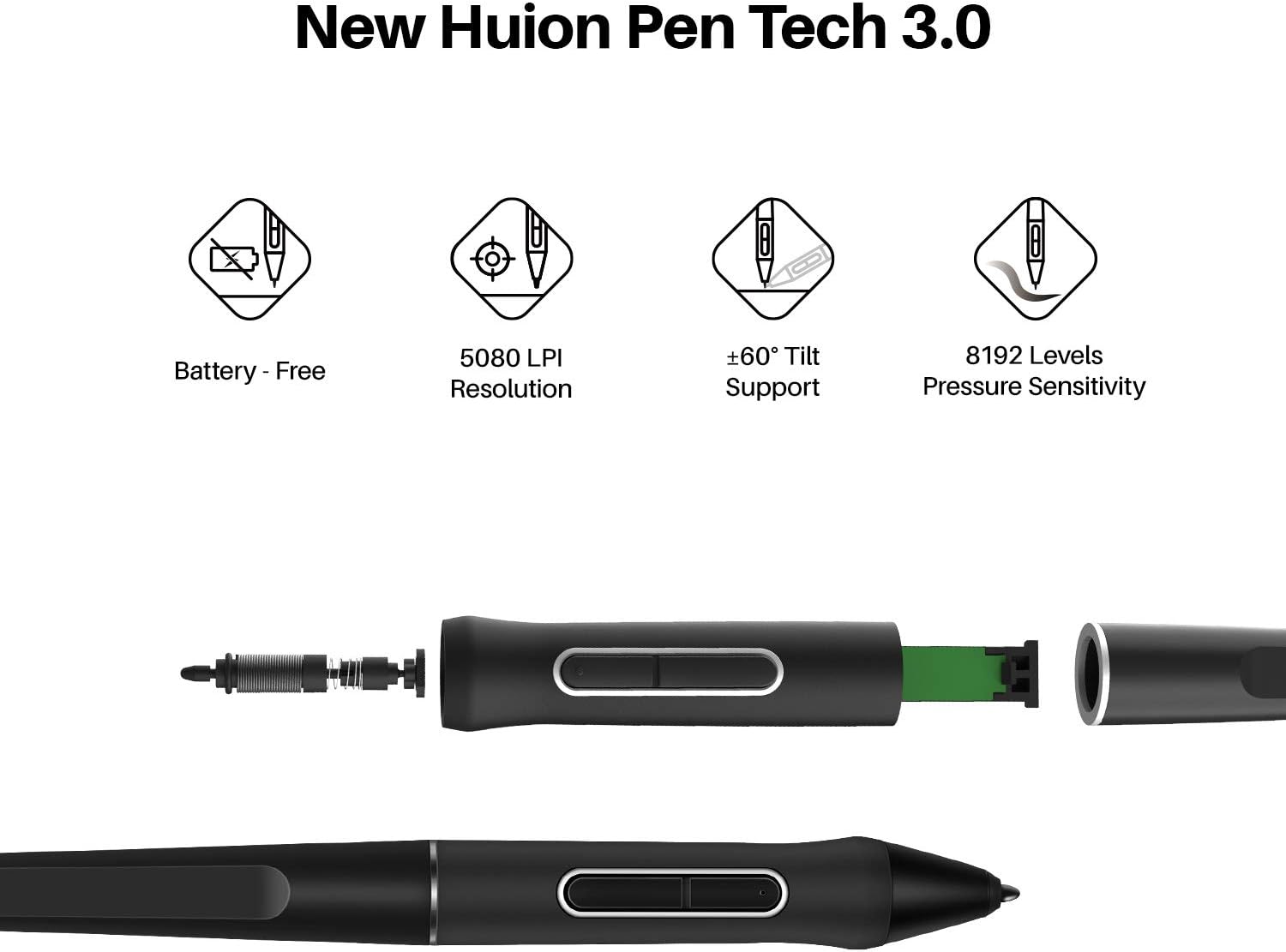 2021 HUION KAMVAS 16 Graphics Drawing Tablet with Full-Laminated Screen Anti-Glare 10 Express Keys Android Support Battery-Free Stylus 8192 Pen Pressure Tilt Adjustable Stand - 15.6 Inch Pen Display