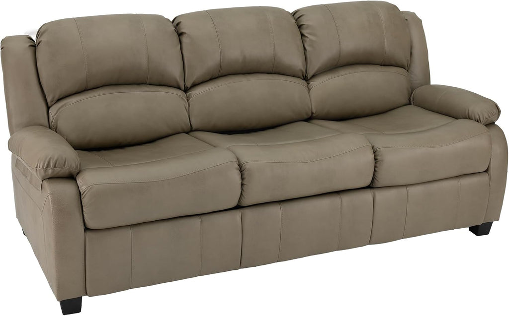 RecPro Charles Collection 80' RV Hide A Bed Loveseat | Memory Foam Mattress | RV Sleeper Sofa | Pull Out Couch | Putty